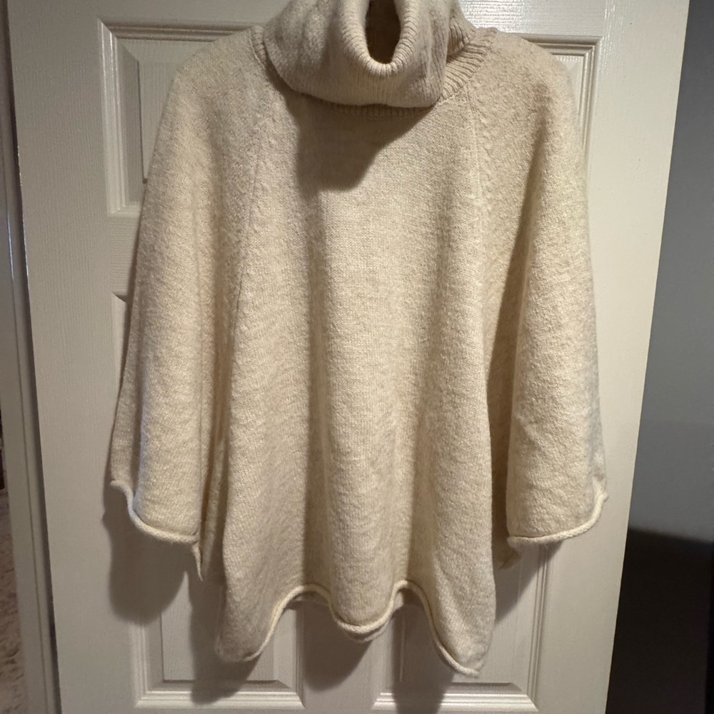 Zara Cream Cowl Neck Sweater